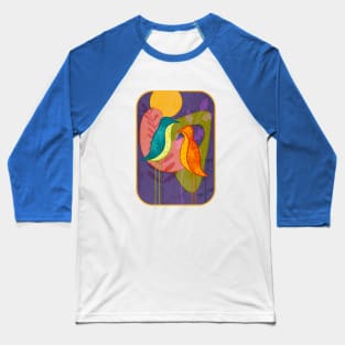 BIRDFLOWER Two Of A Kind Baseball T-Shirt